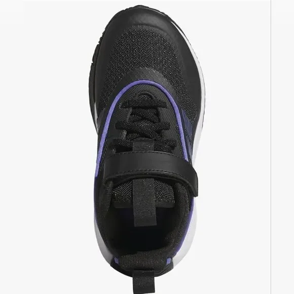 Adidas Kids Black and Purple Athletic Shoes - Picture 4 of 9